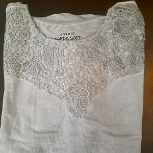 Gray Lace Tunic
